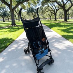Summer Infant 3D Mini Lightweight Umbrella Stroller - Blue/Black Great Condition!