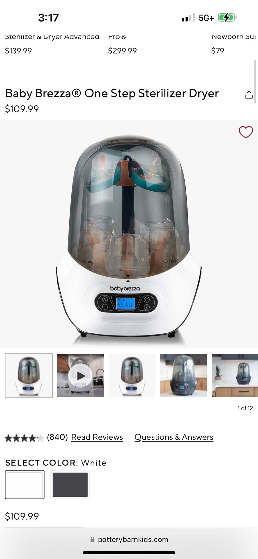 Has Never Been Used Baby Brezza Bottle steriliser