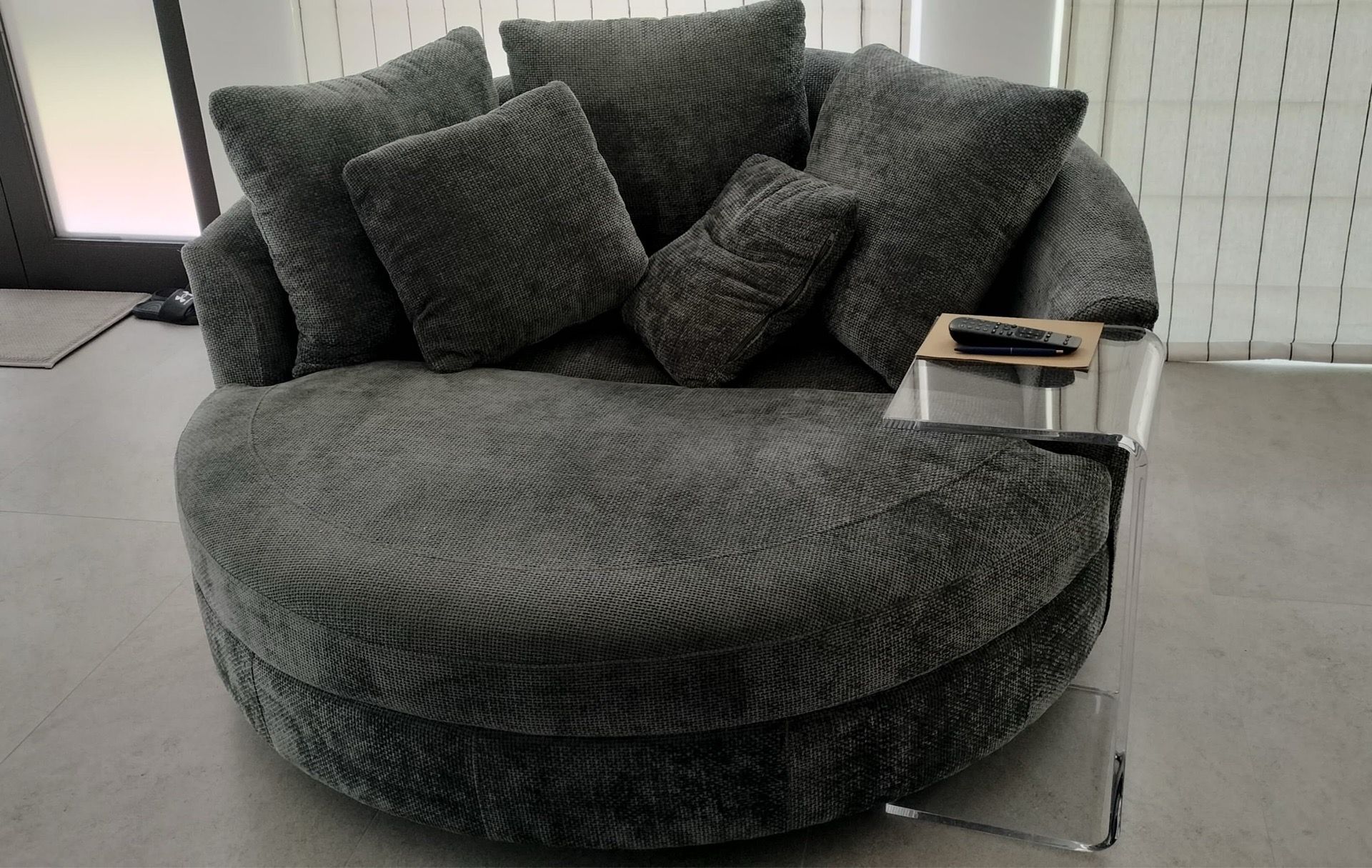 Oversized Round Chair Lounge Chaise Indoor