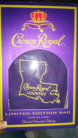 Limited Edition Louisiana Crown Royal Bag