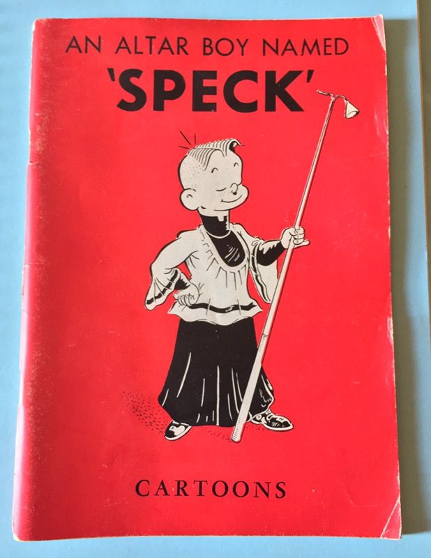 AN ALTAR BOY NAMED SPECK VINTAGE CARTOONS BOOK 1952 W R TUT LEBLANC