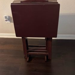 Set Of  4 .. Small  Tables