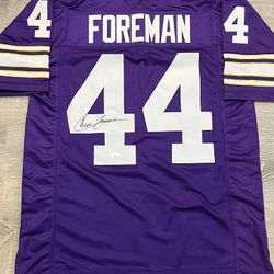 Chuck Foreman Minnesota Vikings Signed Jersey JSA COA