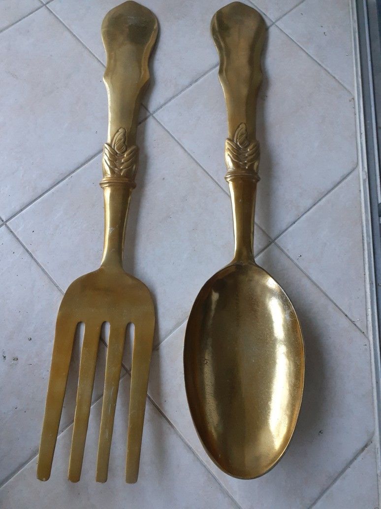 Giant Spoon & Fork From Homegoods (2)