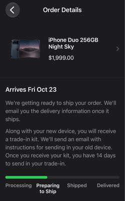 Iphone Duo Night Sky 256GB Unlocked