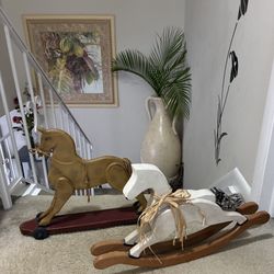 Vintage Decorative Rocking Horse Or Horses 