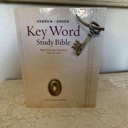 Like New Hebrew/ Greek Key Word hard back Study Bible