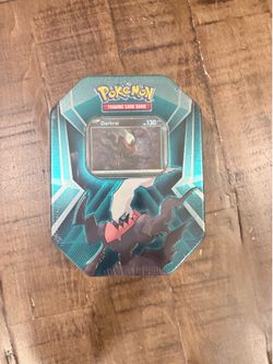 Pokémon TCG Darkrai Sealed Tin, Standard Size, Green/Black Metal Tin