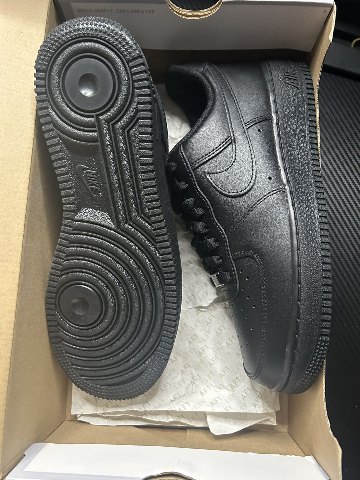 Nike Air Force 1 Low Black Size 8.5 New