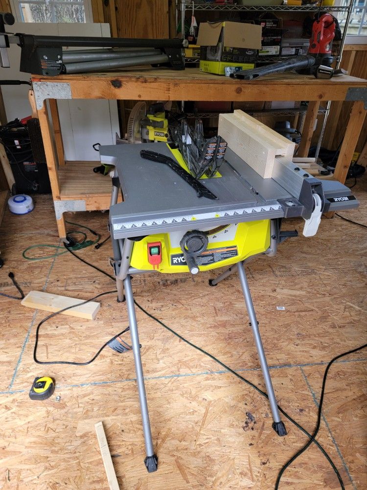 RYOBI 15 Amp 10 in. Table Saw with Folding StandÂ