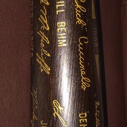 Detroit Tigers 1968 World Champions Signed Bat