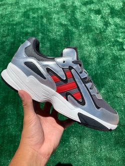 ADIDAS YUNG-96 CHASM “METALLIC SILVER / SCARLET RED” (Size 10.5, Men’s)