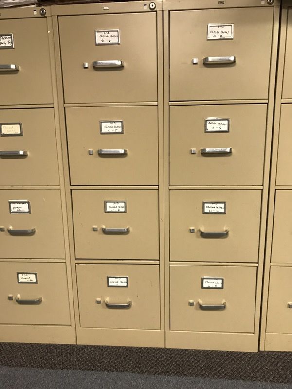 Filing cabinets