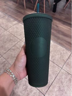 Starbucks Studded Dark Green Tumbler $12