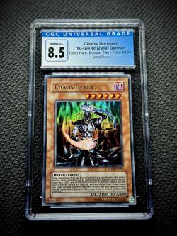 Chaos Sorcerer - TU02-DE001 - Holo Bleeding - German - CGC 8.5 - Yu-Gi-Oh!