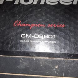 Pioneer Mono Amplifier 860 Watt