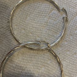 silver earrings 