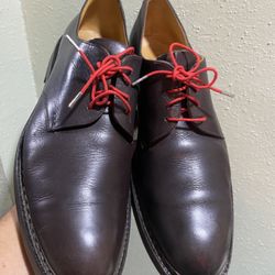 HESCHUNG Leather Crocus Derby Oxford Shoes Sz 10 Brown “run big”