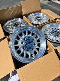 Brand New KMC Impact FFT “733” 18” Off-Road Wheels 8Lug 8x180 GMC Sierra Silverado 2500 and 3500 HD Trucks