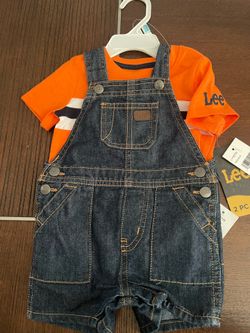 NEW baby boy Lee set, size 6-9mo. with shoes