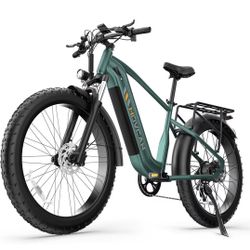 Movcan EB60 Electric Bike for Adult, Peak 2500W, Top Speed 35MPH,70Miles,48V 20.8 Battery, 26" Fat Tire Ebike,Full Suspension,with Display,Electric Mo