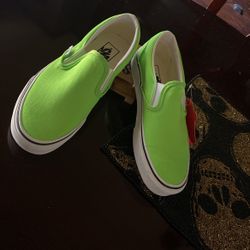 Vans Women 7.5 Neon Green