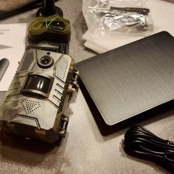 NEW Solar Trail Camera, Cellular Trail Camera 4G 2k HD Live Streaming 4W Solar Panel !