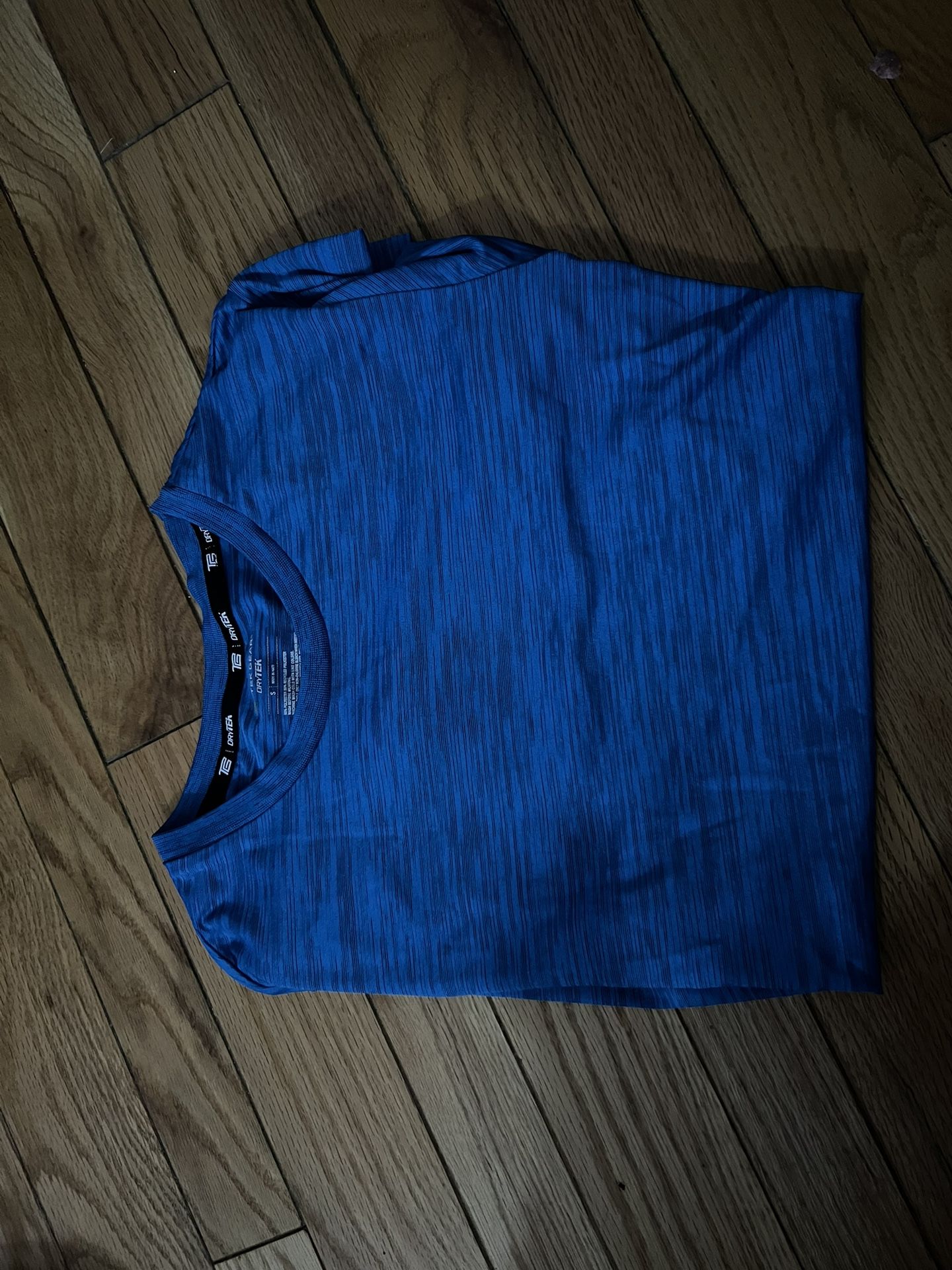 TEK GEAR DRYTEK Size S Men's T Shirt Pullover Short Sleeve Crew Neck-Blue-NWOT