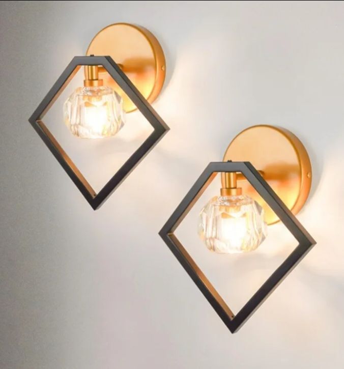 Crystal Wall Sconce Lighting Set of 2
