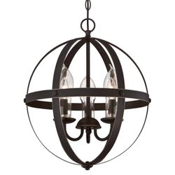 Globe Chandelier 3 Light Chandelier