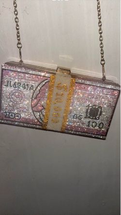 Bling $10,000 “Stack of Cash” Crystal Evening Clutch