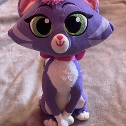 Disney Hissy the cat 12 in plush stuffed animal from puppy dog pals purple