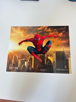 Spider man and little Caesar’s promotional poster