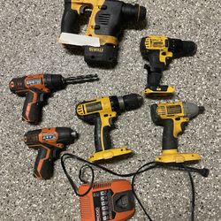 Dewalt and Ridgid Power Tools