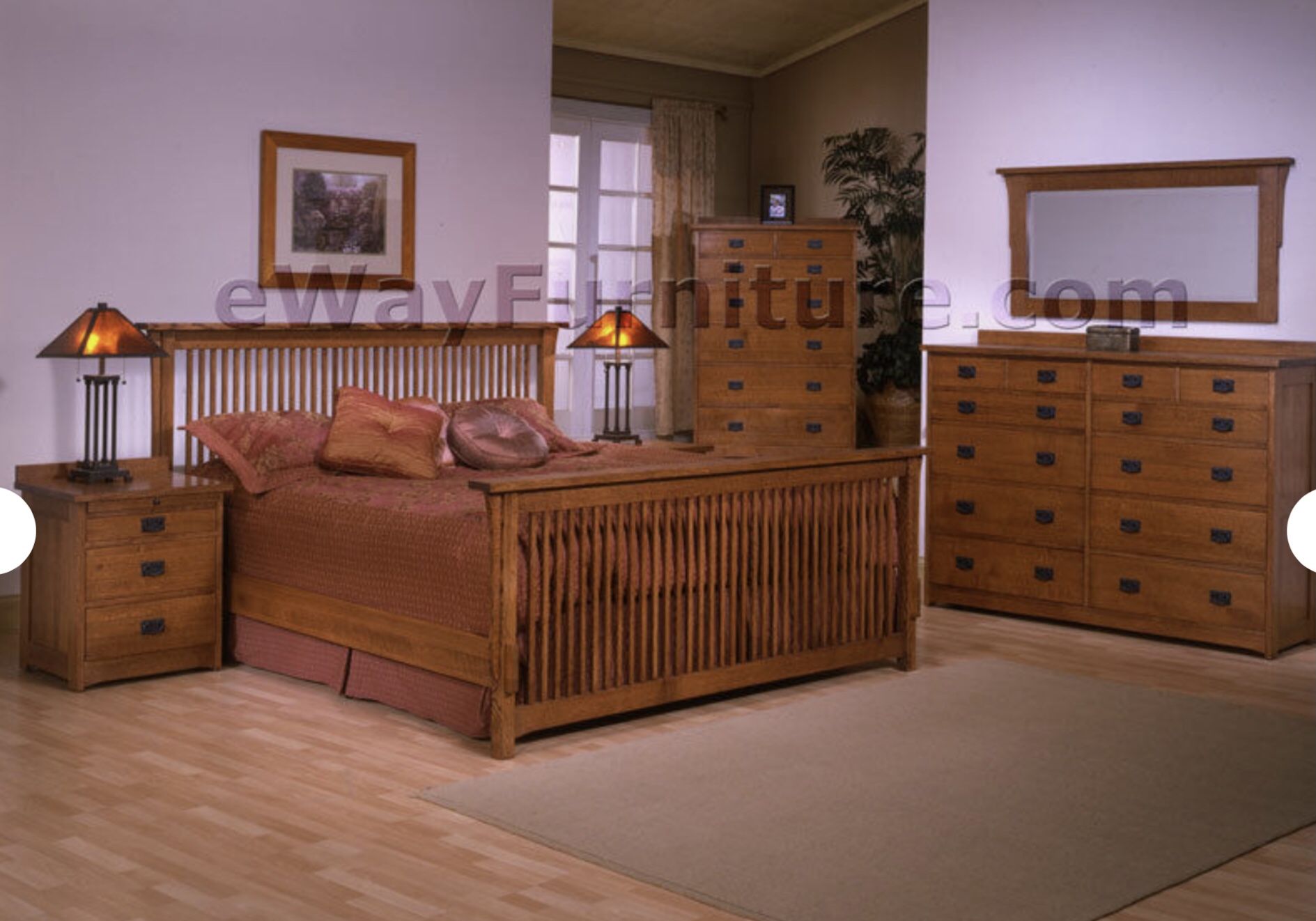 Solid oak Bedroom Set
