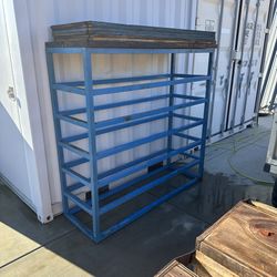 STURDY METAL SHELVES