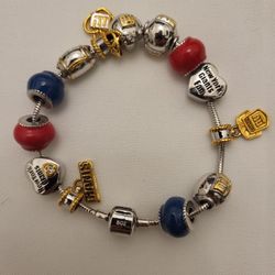 The Bradford Exchange NY Giants Charm Bracelet
