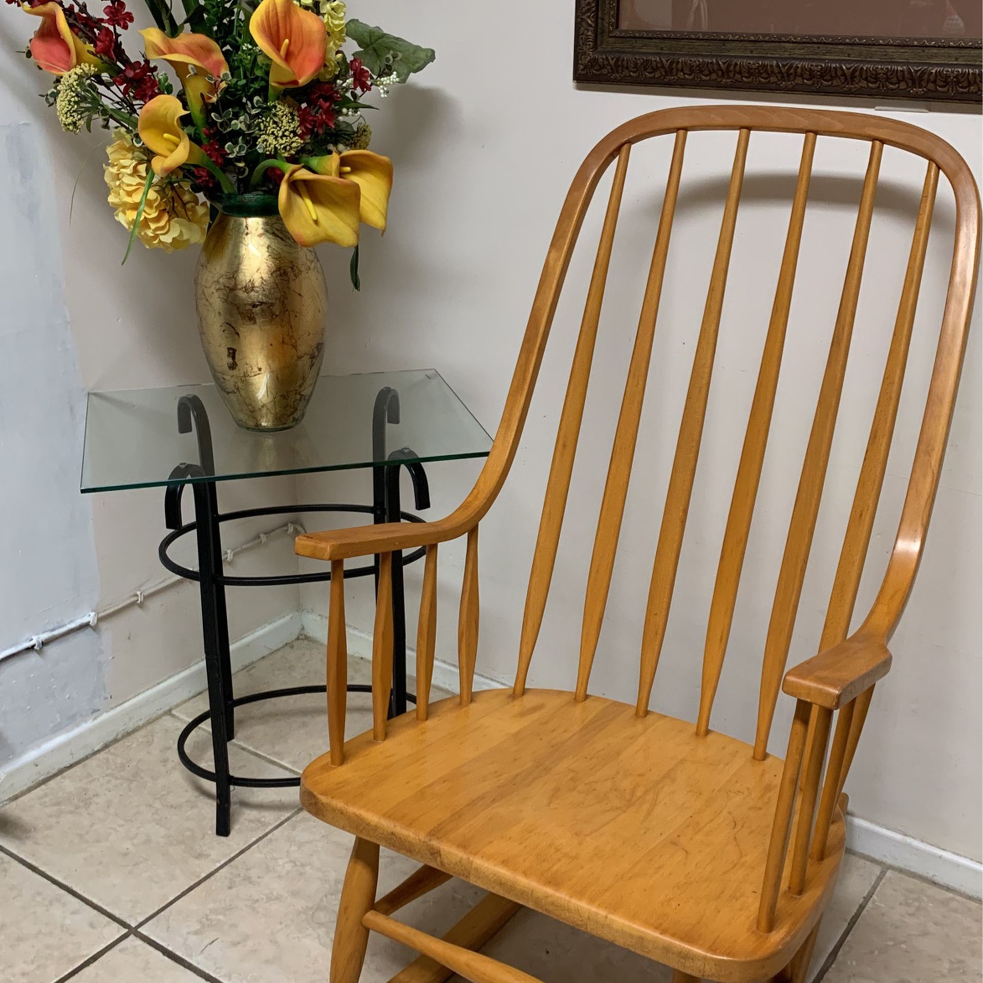 Wooden Rocking Chair $45 OBO