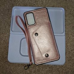 Samsung Galaxy S20 FE Rose Gold Wallet Phone Case