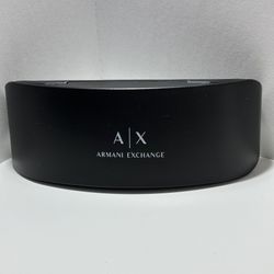 Armani Exchange Black Clamshell Hard Glasses Case