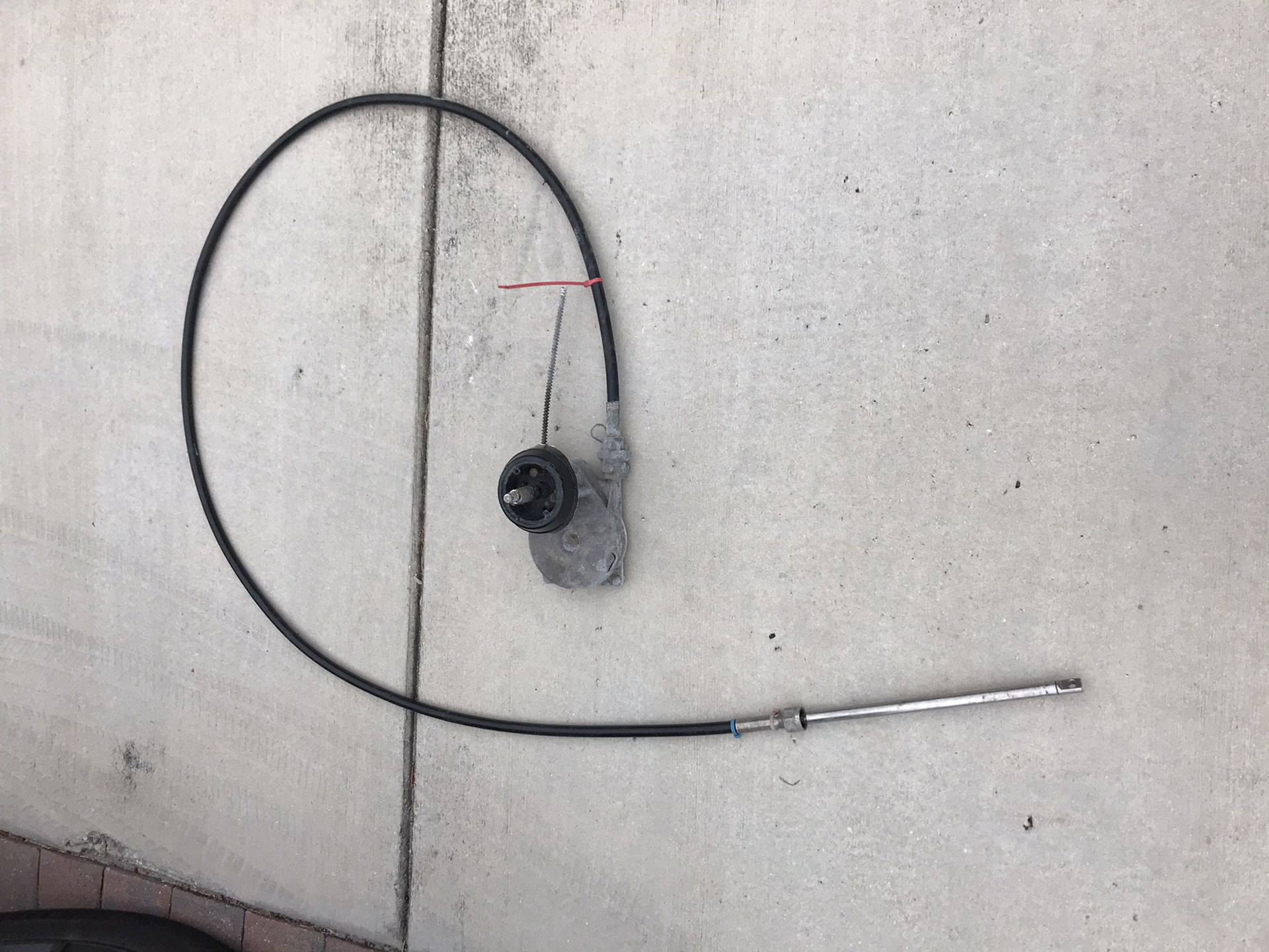 Small boat steering cable