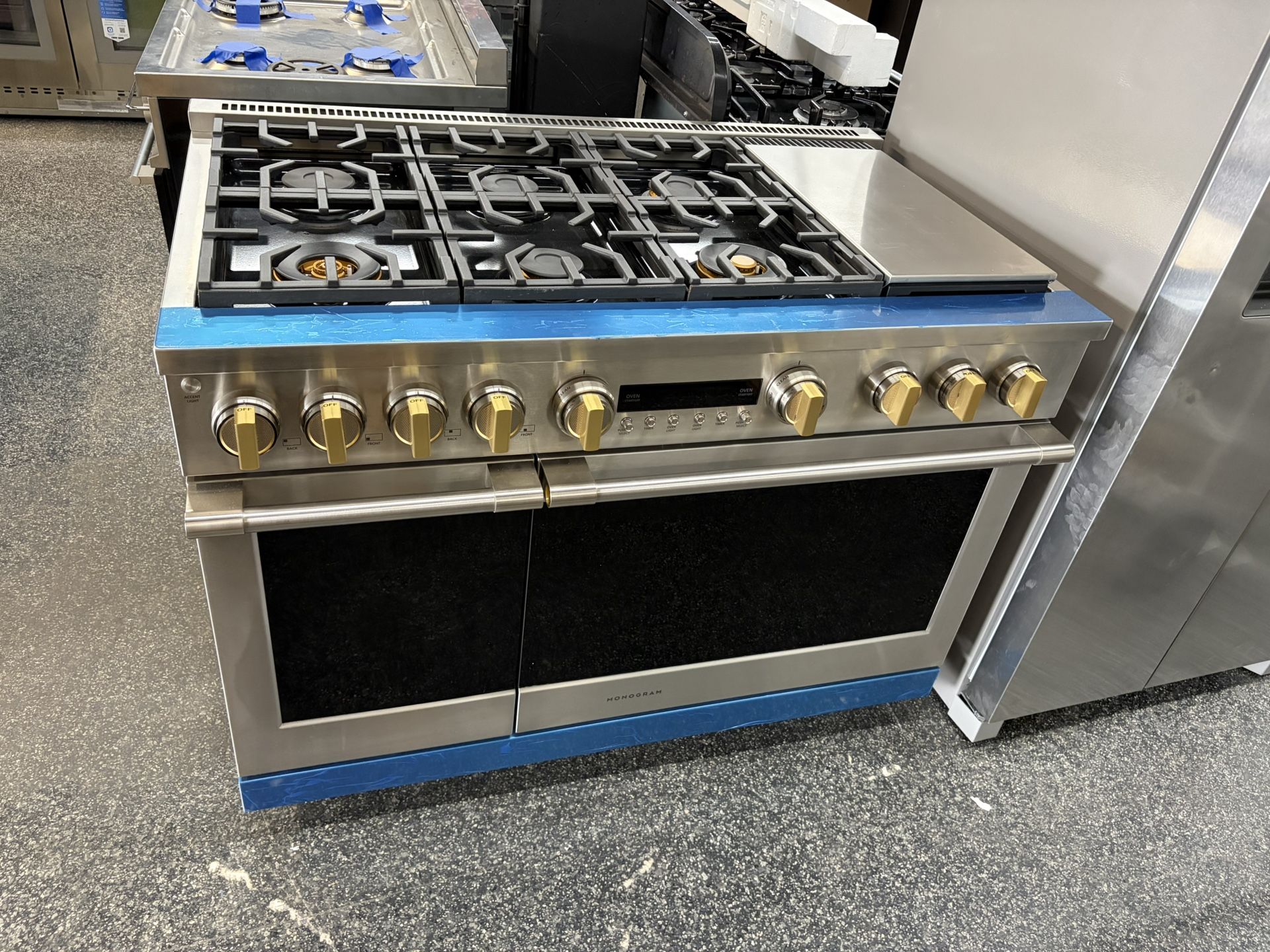 Monogram Stainless Steel 48” Gas Range Stove + Griddle Statement Series