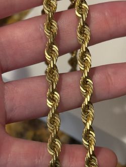 10kt 6mm 22inch rope chain