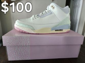 Air Jordan 3 White Pink Sneakers
