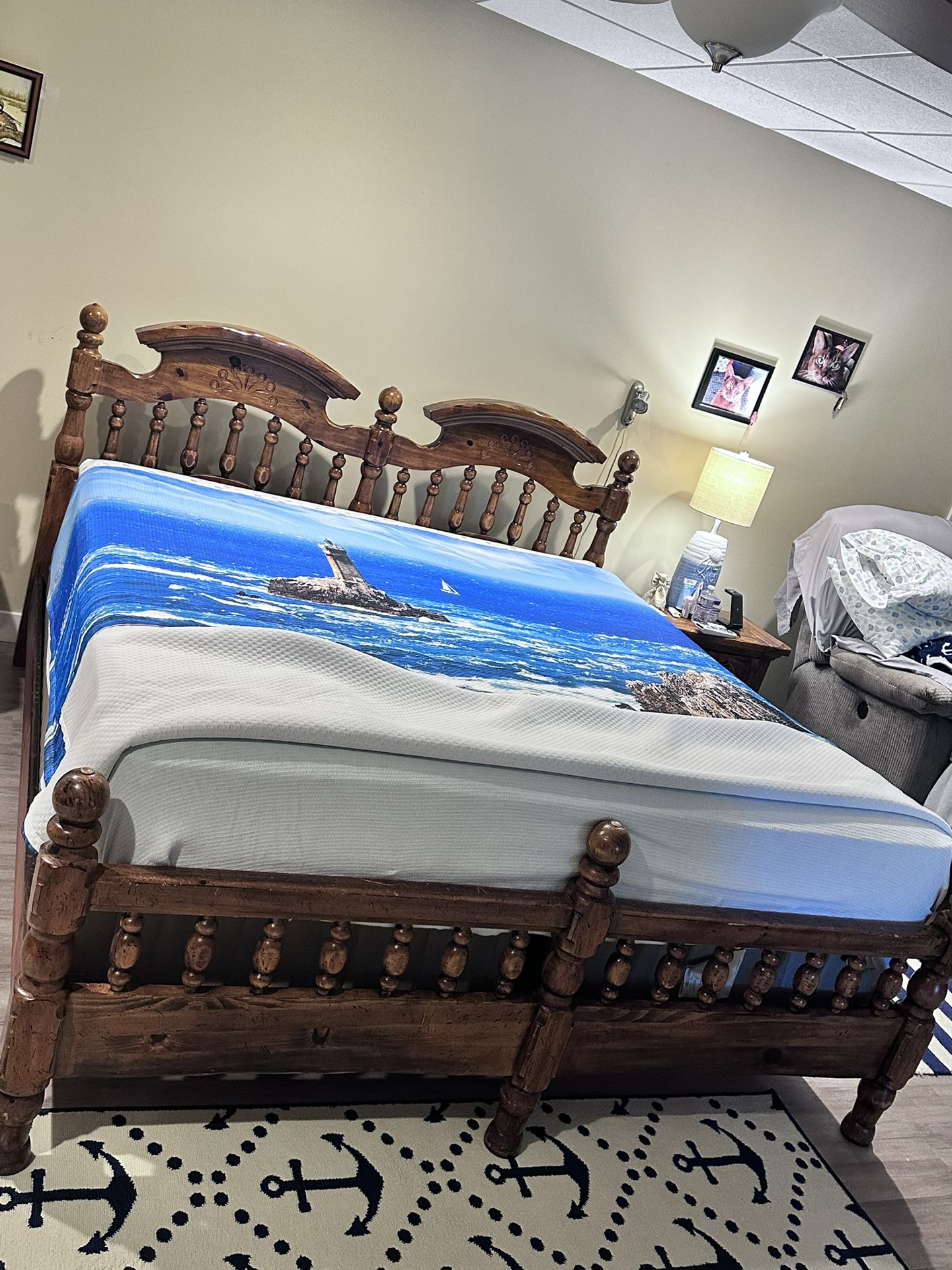 Solid Oak Bedroom Furniture Set