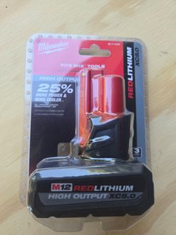 Milwaukee M12 5.0 High Output Battery, Firm price