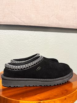 UGG Tasman Slippers Black Suede