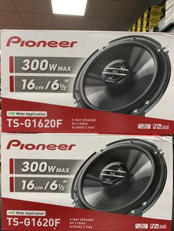 4 pioneer 6.5” car speakers WITH INSTALLATION