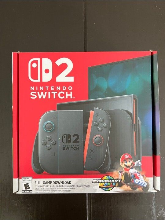 New Nintendo Switch 2 With Mario Kart World Game Near Miami Airport