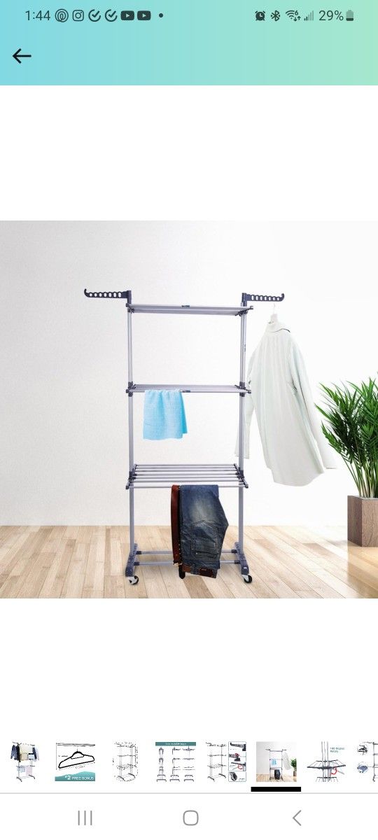 ***EXCELLENT PRICE ***Large CLOTHES DRYING RACK- Like New 